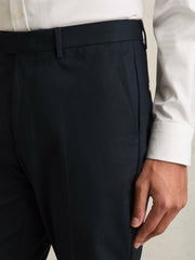 Reiss | Slim Fit Cotton Blend Chinos in Navy