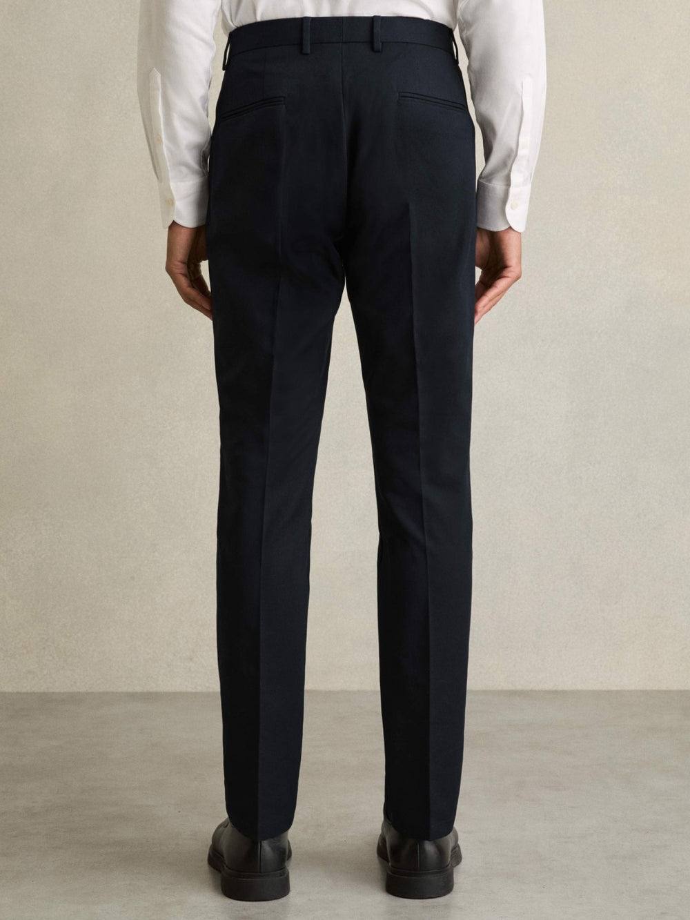 Reiss | Slim Fit Cotton Blend Chinos in Navy