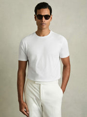 Reiss | Cotton-Jersey Crew-Neck T-shirts 3 Pack in Neutral