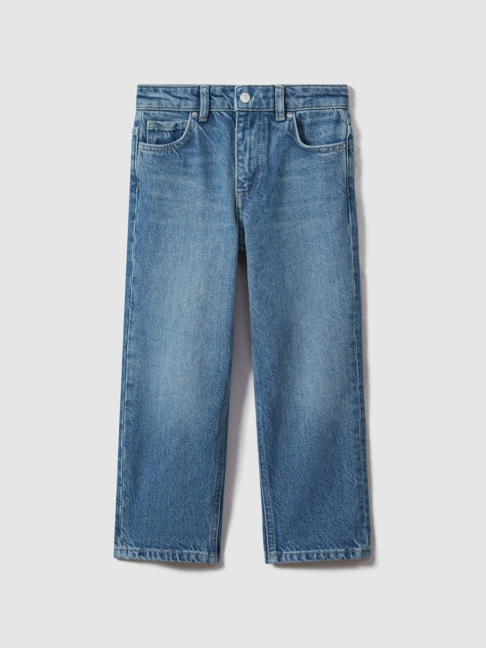 Reiss | 3-9 yrs Loose Fit Adjuster Jeans in Mid Blue
