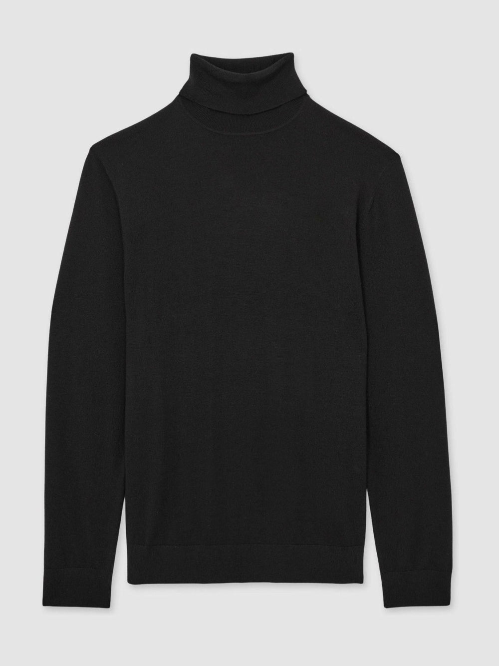 Reiss | Slim Fit Merino Wool Roll Neck Jumper in Black