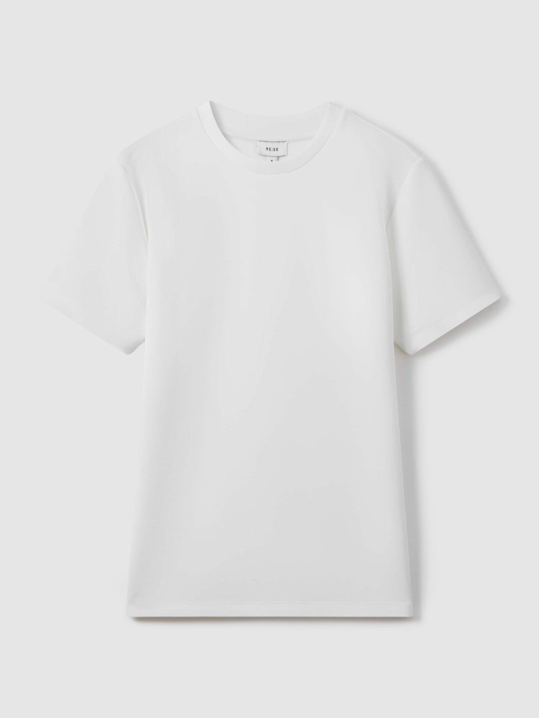 Reiss | Interlock Jersey Crew Neck T-Shirt in White