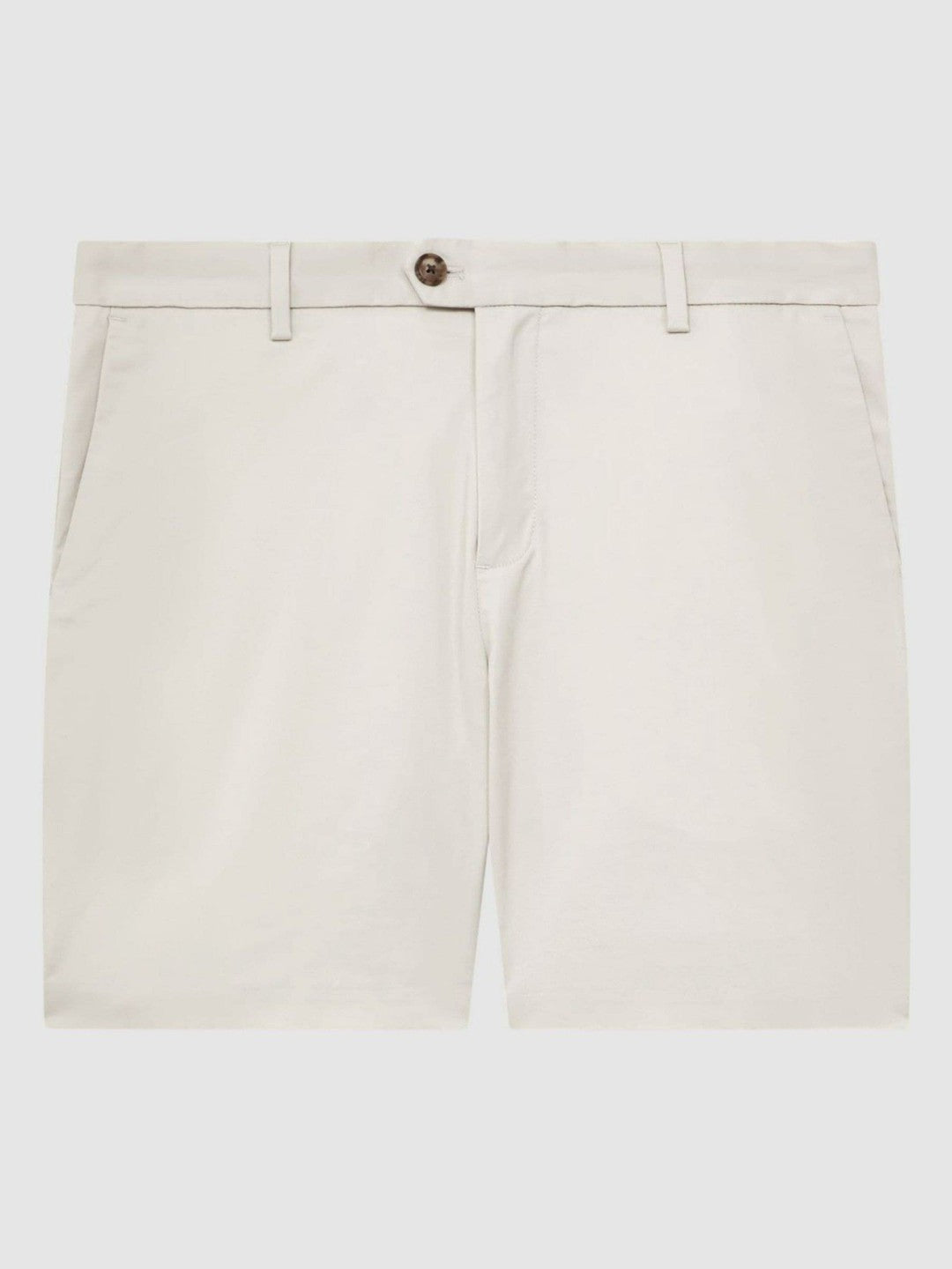 Reiss | Short Length Casual Chino Shorts in Chalk