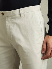 Reiss | Short Length Casual Chino Shorts in Chalk