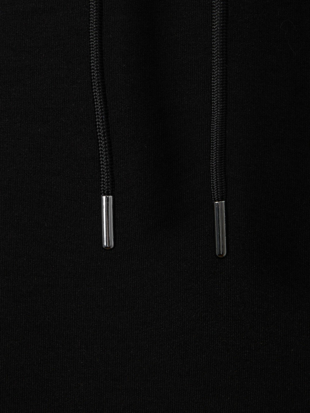 Reiss | Interlock Jersey Drawstring Hoodie in Black