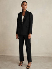 Reiss | Petite Tailored Single Breasted Suit Blazer in Black