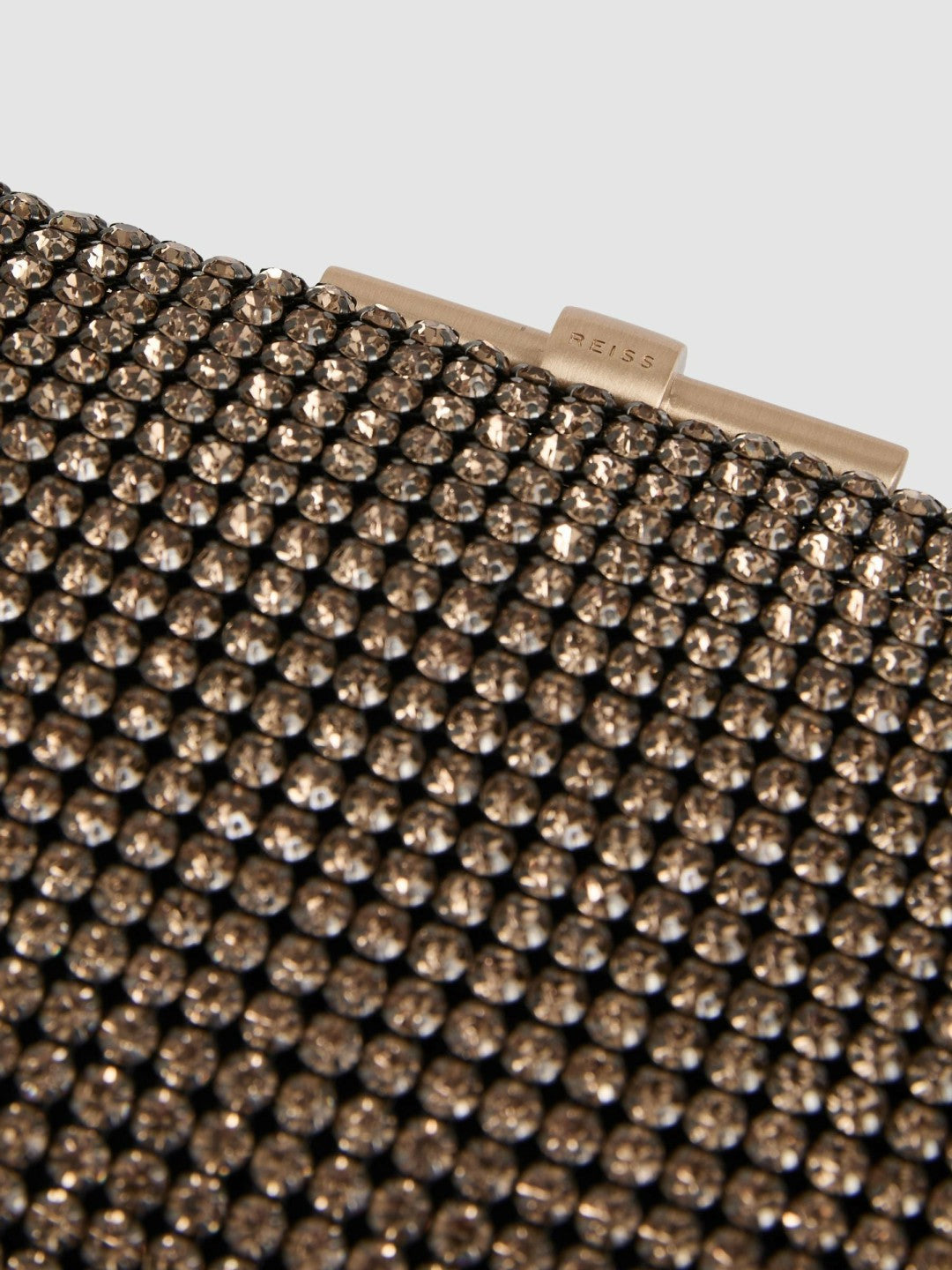 Reiss | Embellished Clutch Bag in Gold