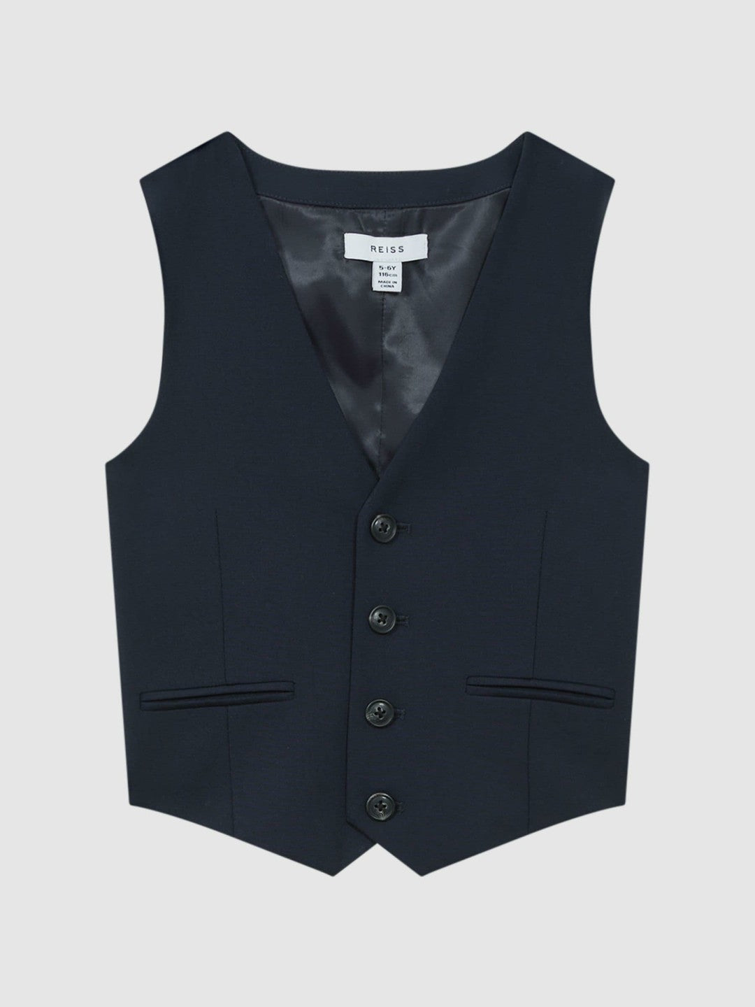 Reiss | 9-14 yrs Modern Fit Waistcoat in Navy
