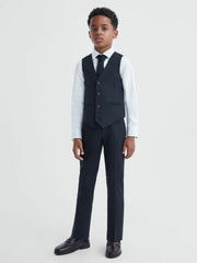 Reiss | 9-14 yrs Modern Fit Waistcoat in Navy