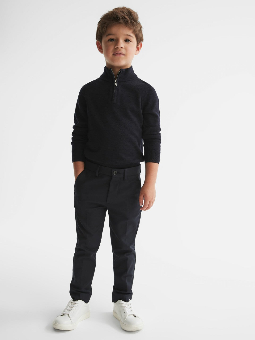 Reiss | 9-14 yrs Slim Fit Chinos in Navy