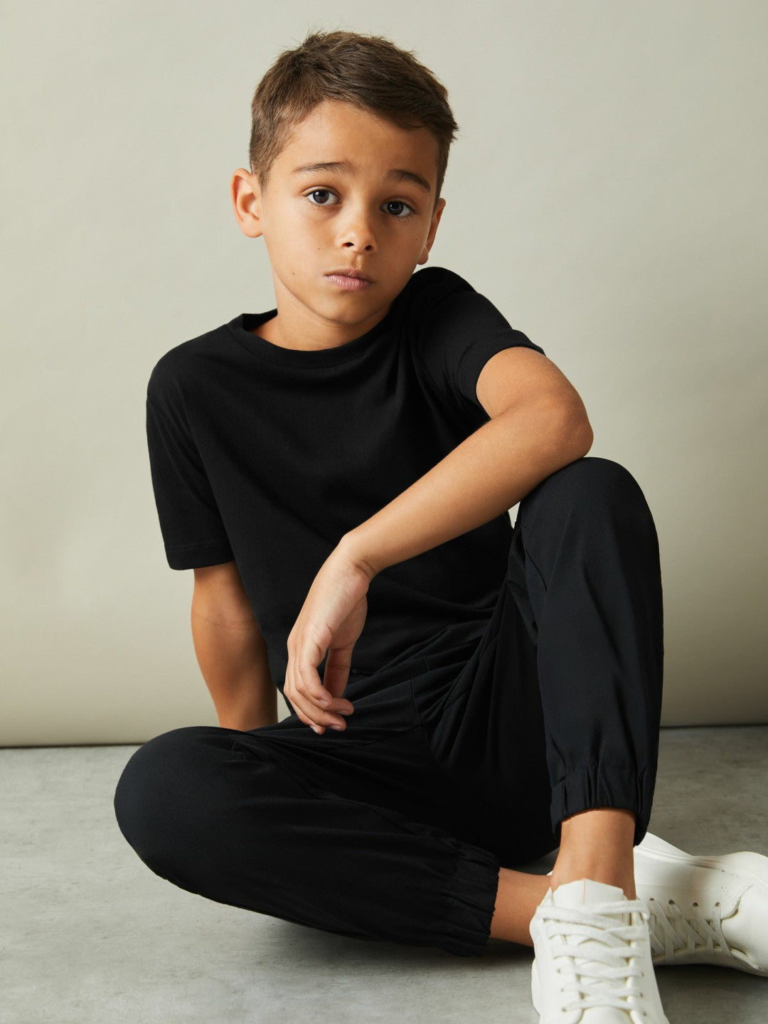 Reiss | 9-13 yrs Crew Neck T-Shirt in Black