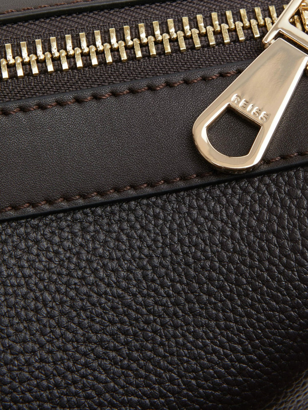 Reiss | Leather Holdall in Chocolate