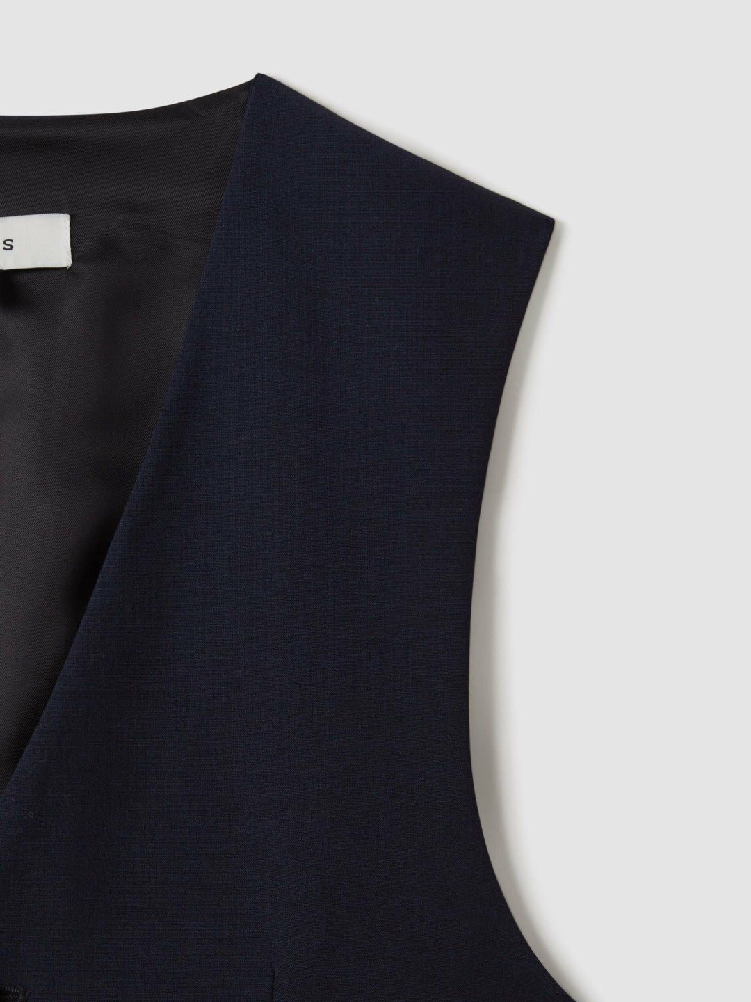 Reiss | Modern Fit Wool Blend Waistcoat in Navy