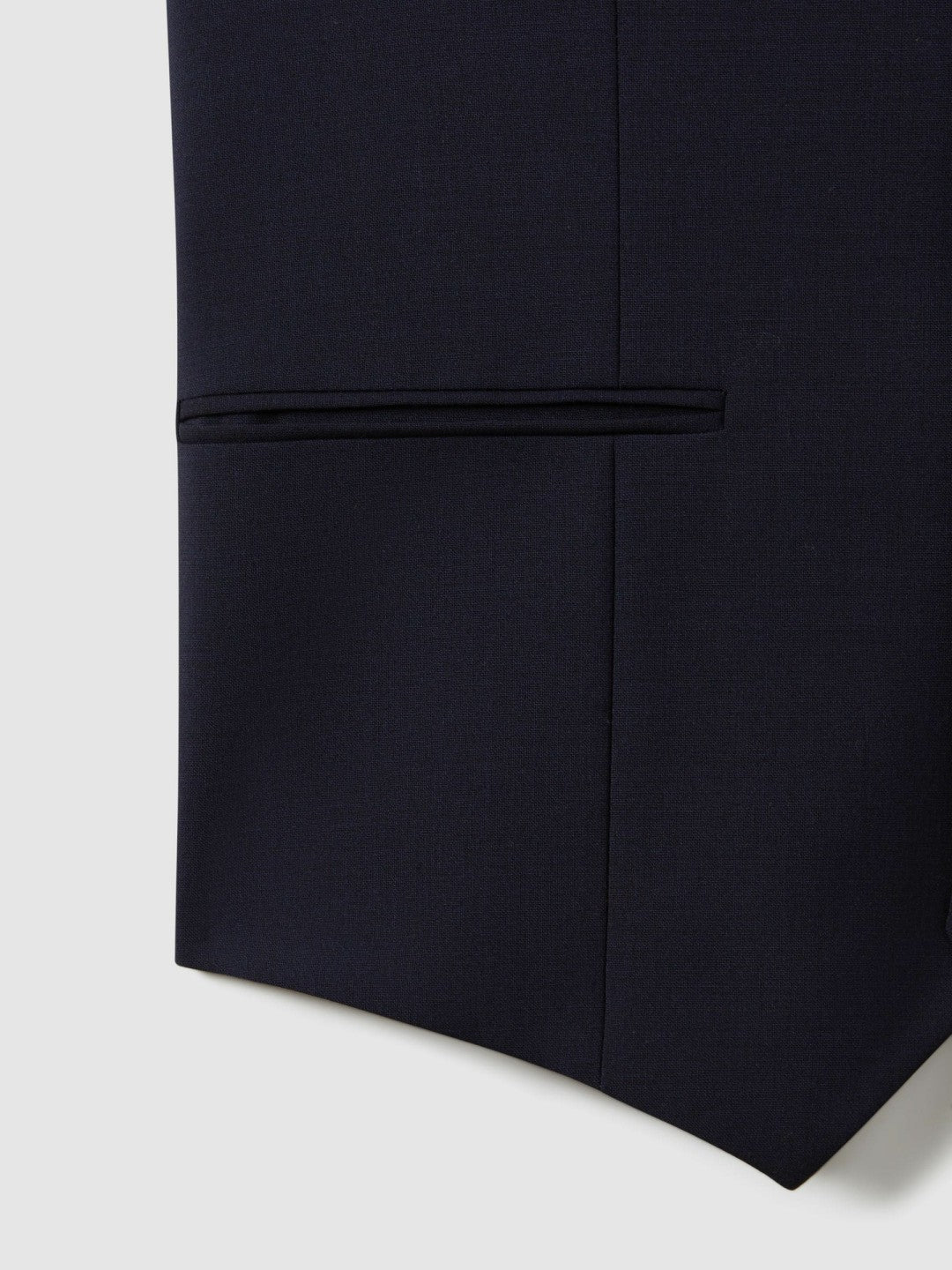 Reiss | Modern Fit Wool Blend Waistcoat in Navy