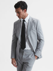 Reiss | Polka Dot Silk Tie in Black