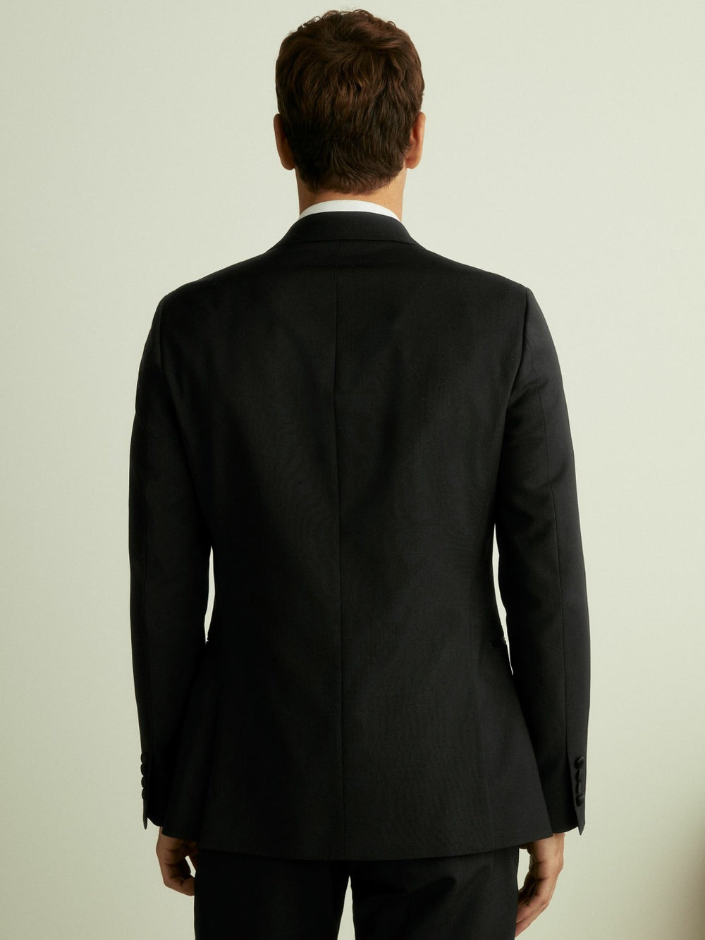Reiss | Double Breasted Tuxedo Slim Fit Jacket in Black