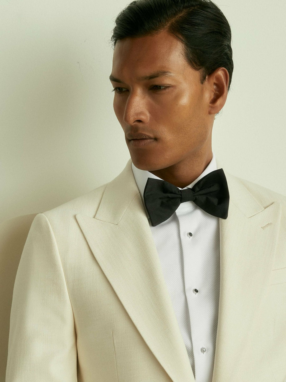 Reiss | Grosgrain Silk Bow Tie in Black