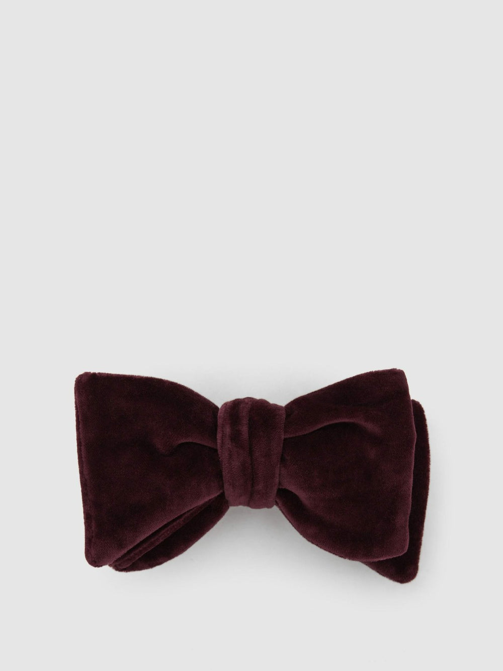 Reiss | Velvet Bow Tie in Bordeaux