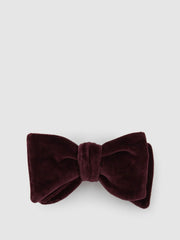 Reiss | Velvet Bow Tie in Bordeaux