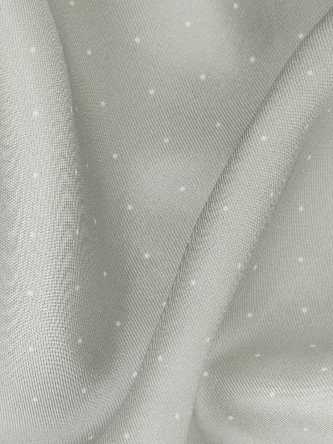 Reiss | Polka Dot Silk Pocket Square in Silver