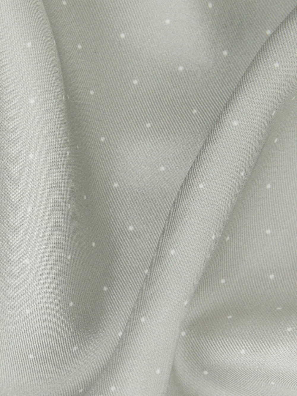 Reiss | Polka Dot Silk Pocket Square in Silver