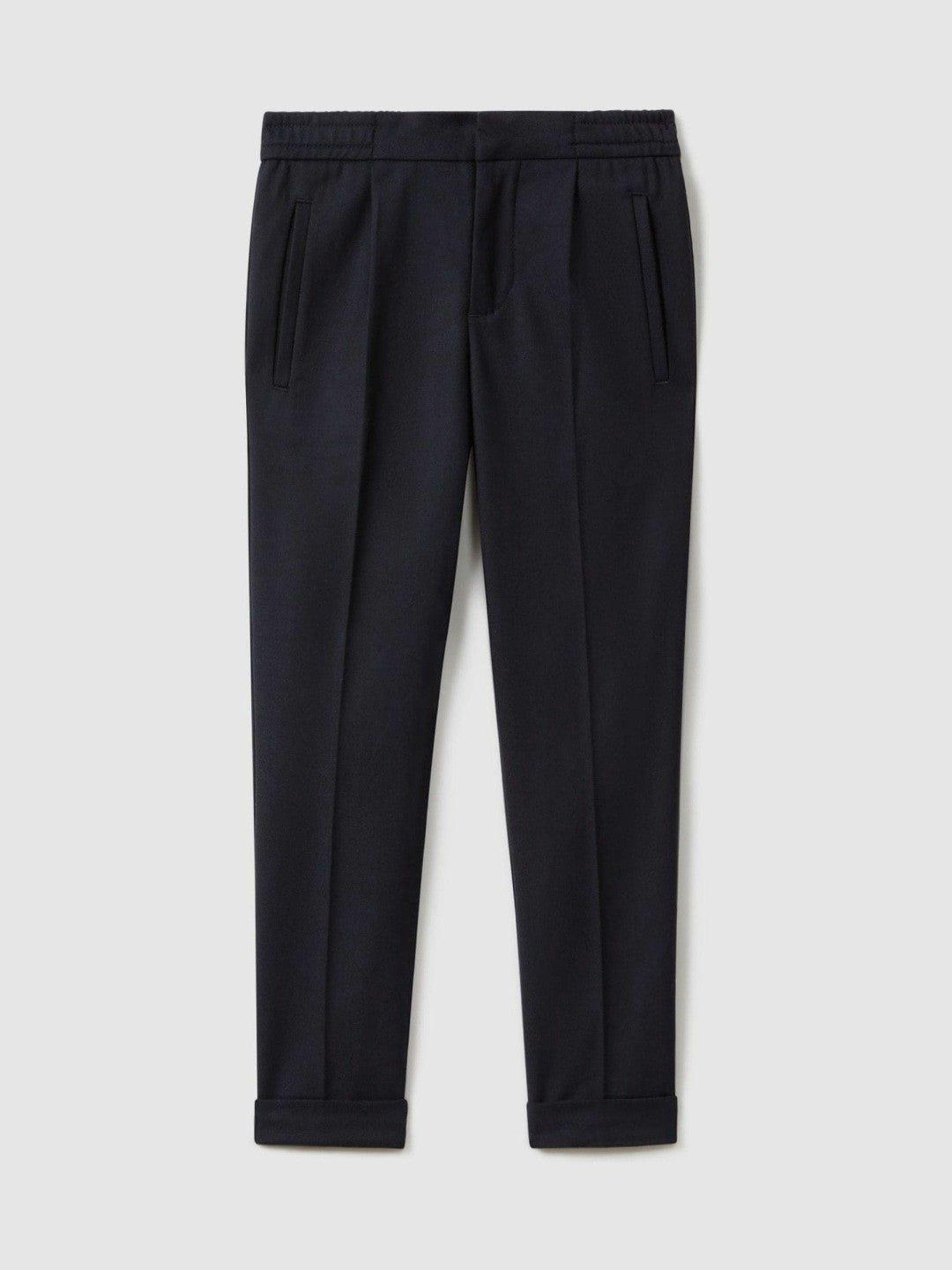 Reiss | 3-9 yrs Relaxed Elasticated Trousers with Turn-Ups in Navy