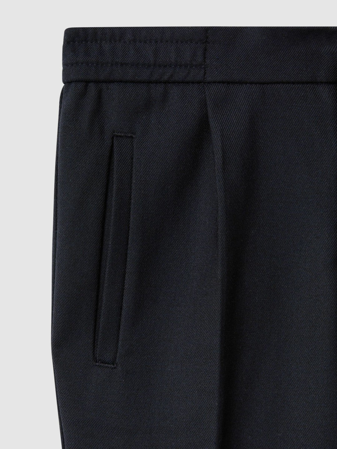 Reiss | 3-9 yrs Relaxed Elasticated Trousers with Turn-Ups in Navy