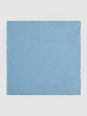 Reiss | Polka Dot Silk Pocket Square in Blue