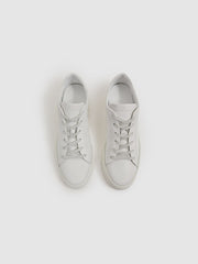 Reiss | Harrys of London Grained Leather Trainers in White