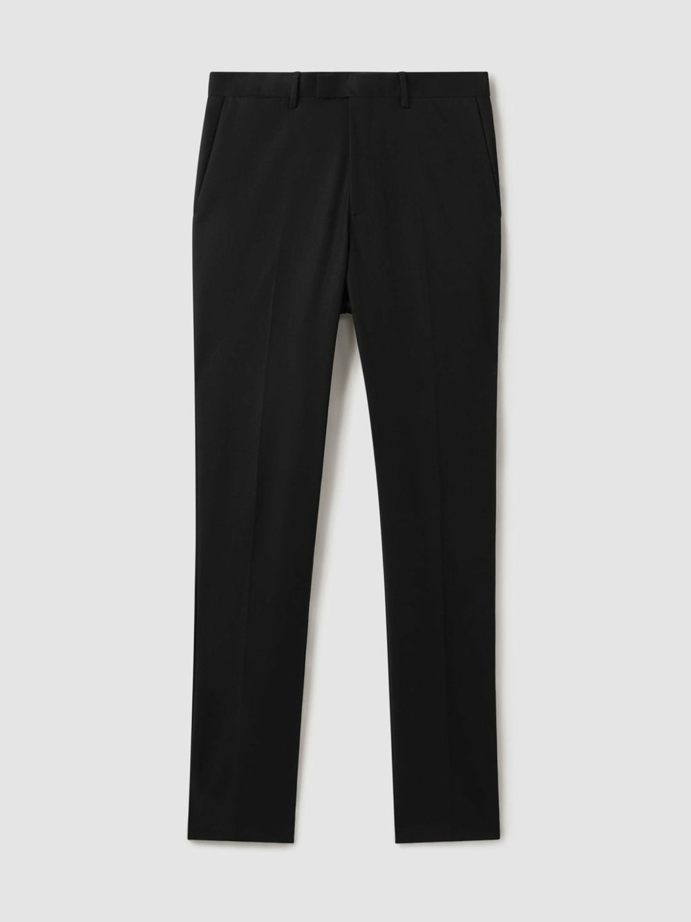 Reiss | Slim Fit Cotton Blend Chinos in Black