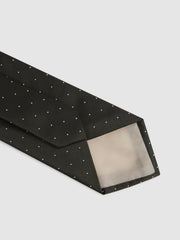 Reiss | Polka Dot Silk Tie in Dark Green