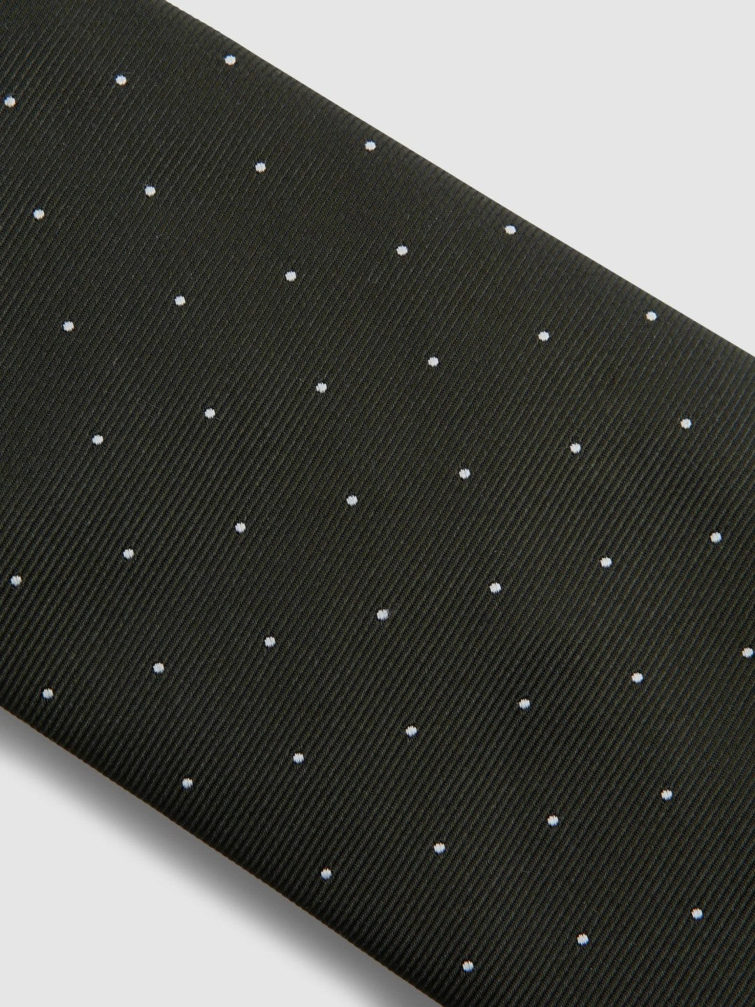 Reiss | Polka Dot Silk Tie in Dark Green
