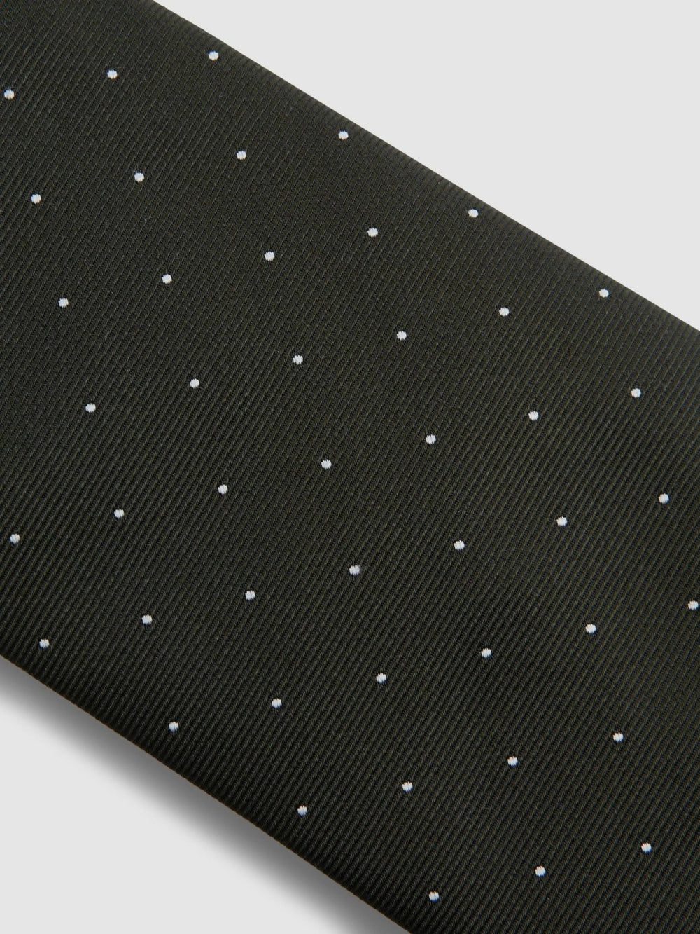 Reiss | Polka Dot Silk Tie in Dark Green