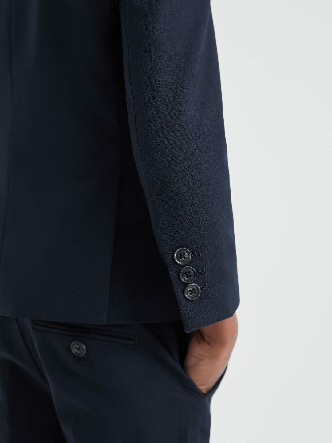 Reiss | 3-9 yrs Wool Blend Single Breasted Blazer in Navy