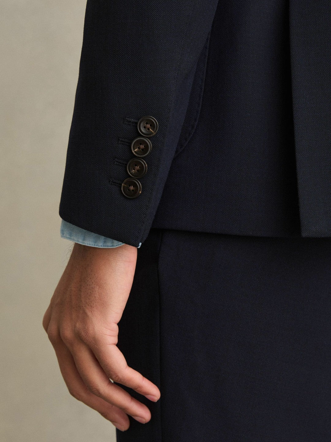 Reiss | Double Breasted Suit Blazer Slim Fit in Navy