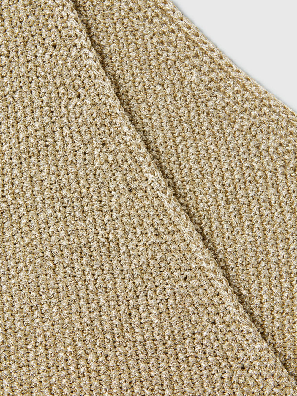 Reiss | Metallic V-Neck Vest in Gold