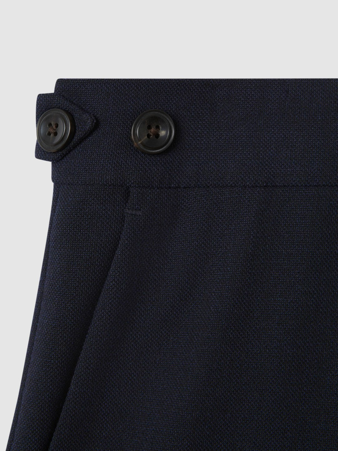 Reiss | Slim Fit Side Adjuster Trousers in Navy