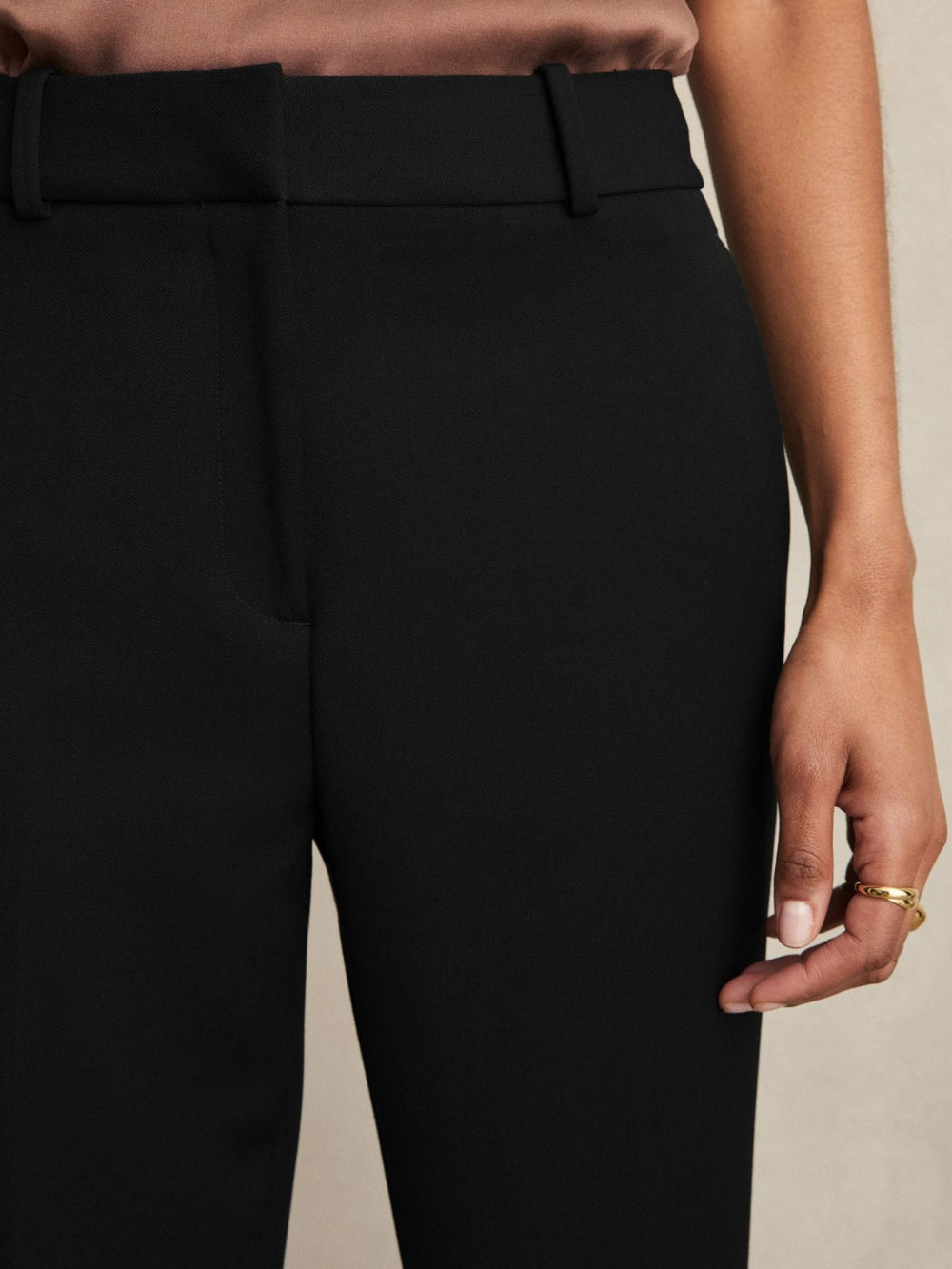 Reiss | Petite Slim Fit Suit Trousers in Black