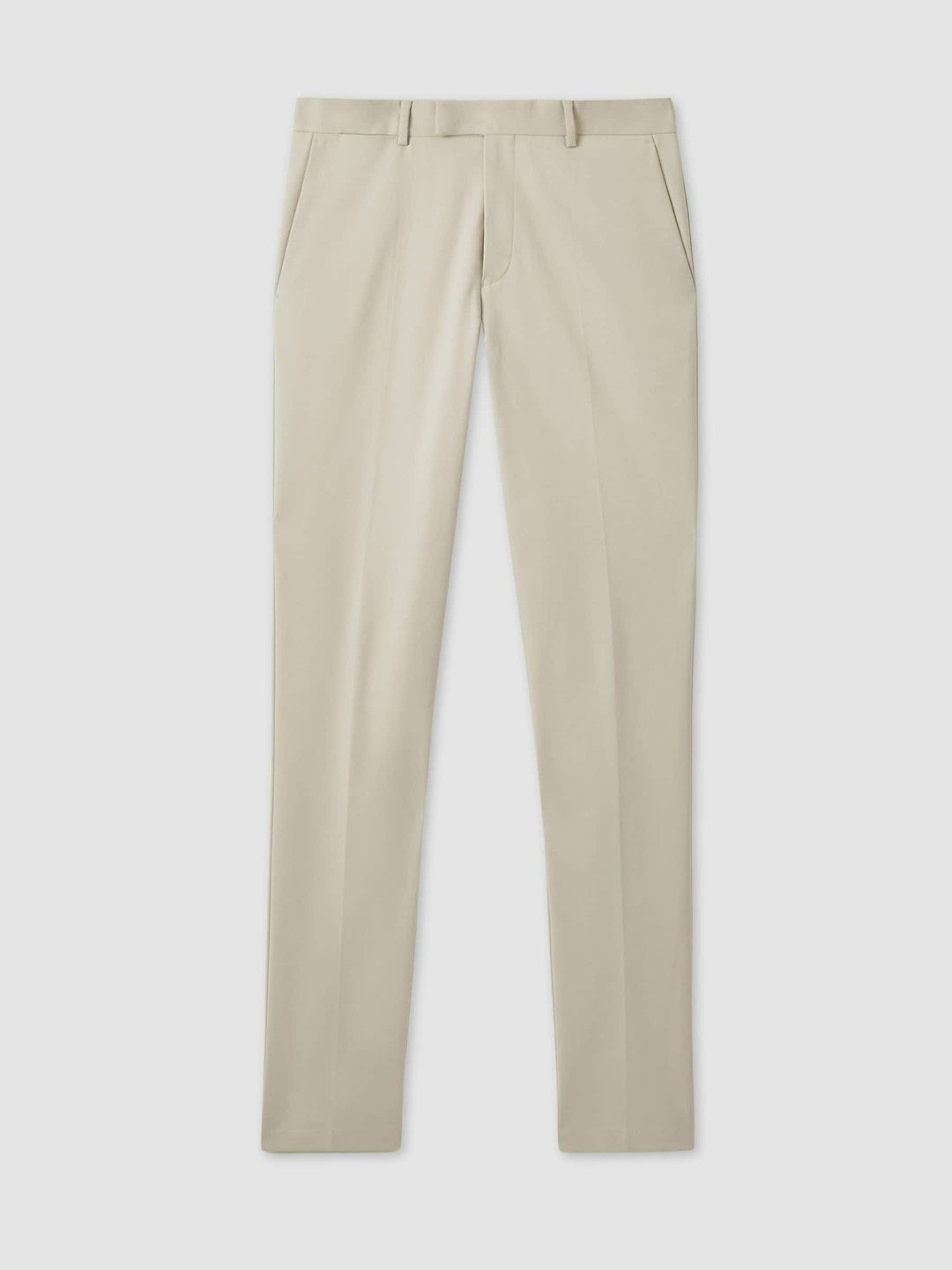 Reiss | Slim Fit Cotton Blend Chinos in Stone