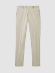 Reiss | Slim Fit Cotton Blend Chinos in Stone