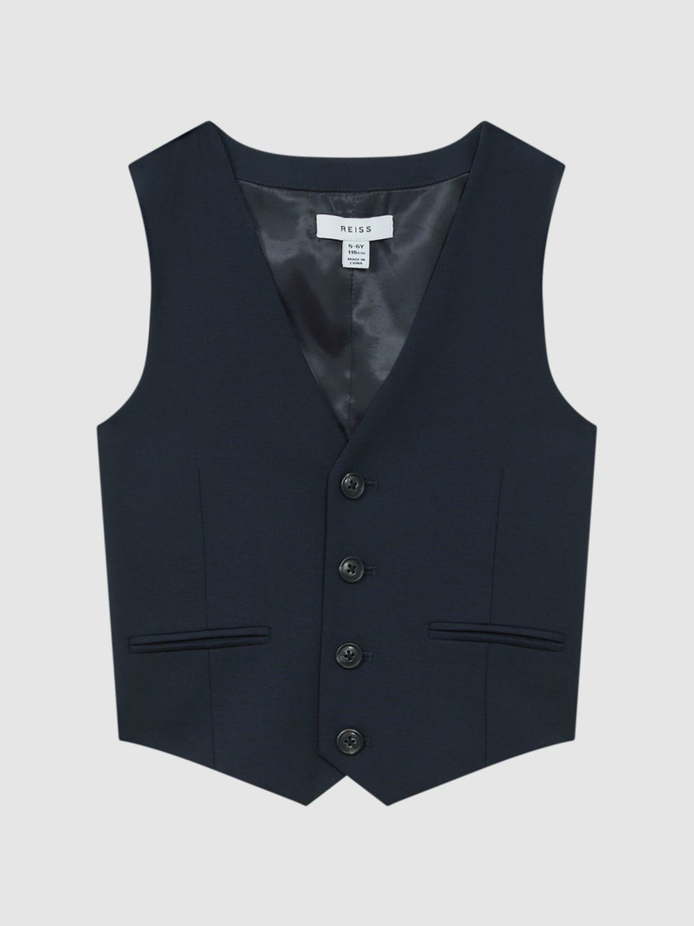 Reiss | 3-9 yrs Wool Blend Waistcoat in Navy