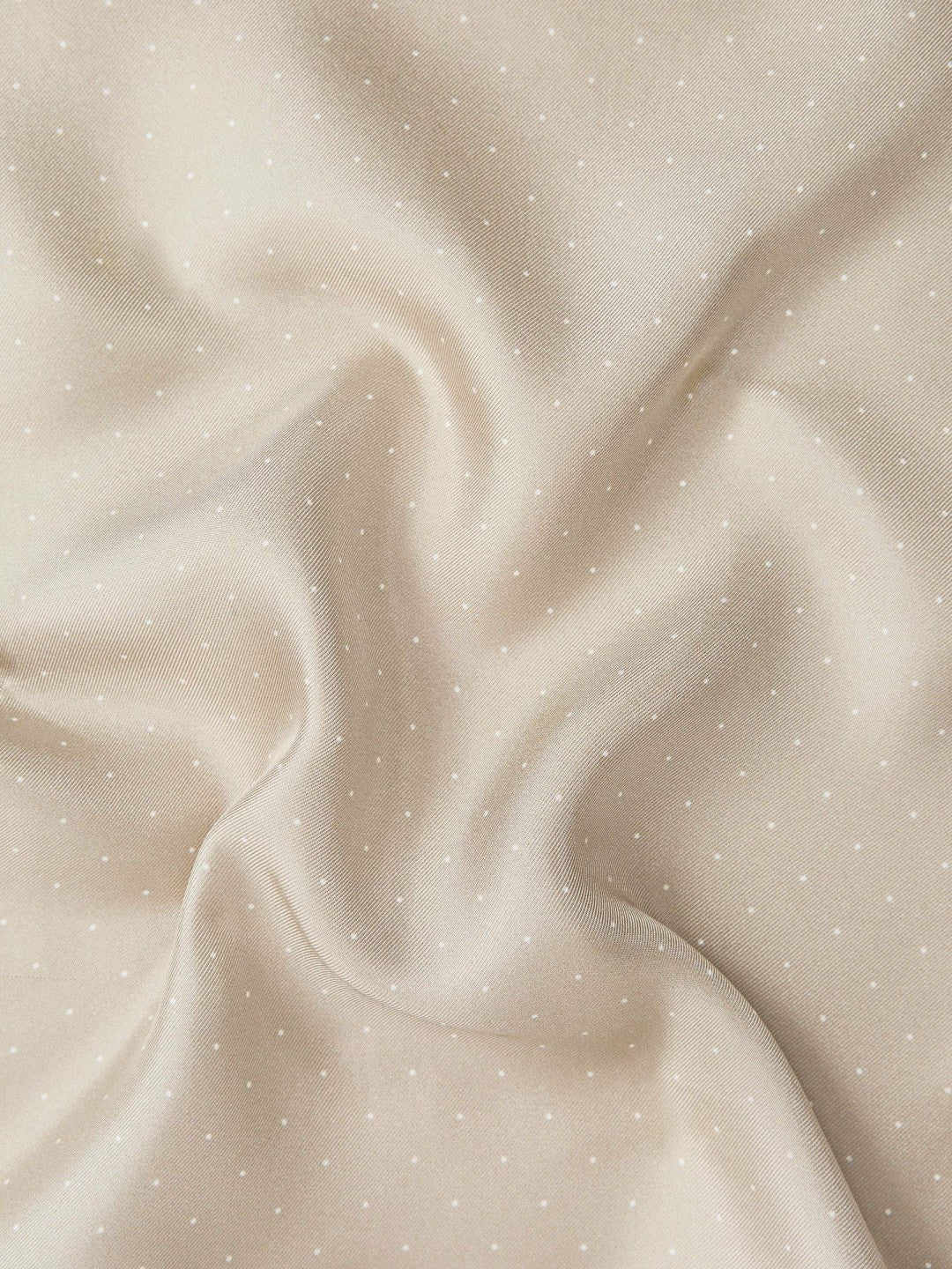 Reiss | Polka Dot Silk Pocket Square in Stone