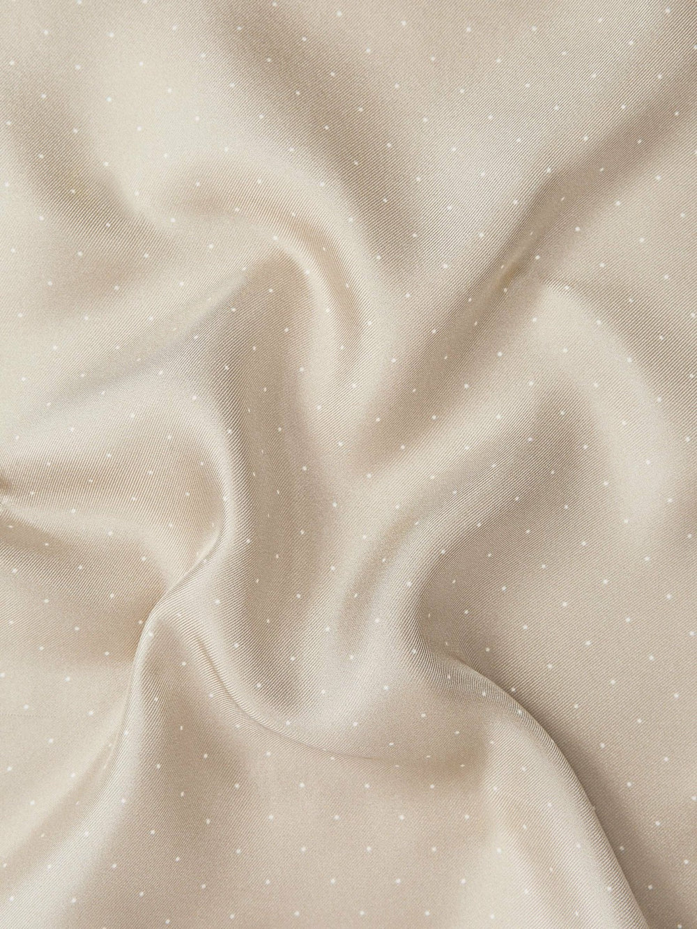 Reiss | Polka Dot Silk Pocket Square in Stone