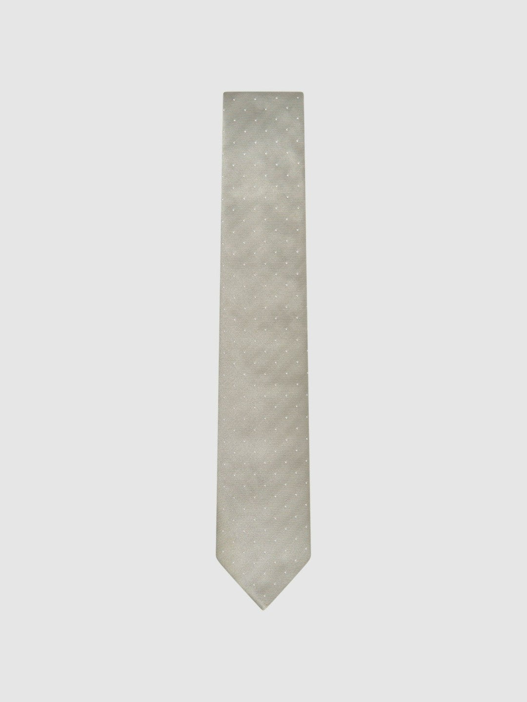 Reiss | Polka Dot Silk Tie in Champagne