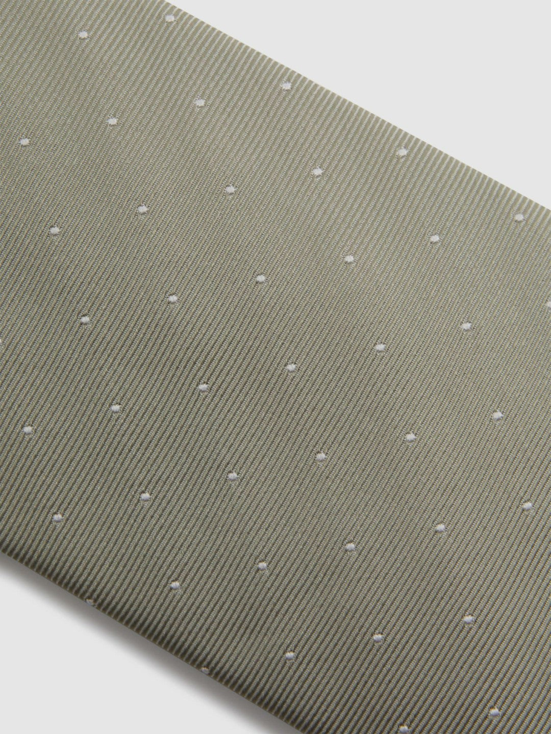 Reiss | Polka Dot Silk Tie in Champagne
