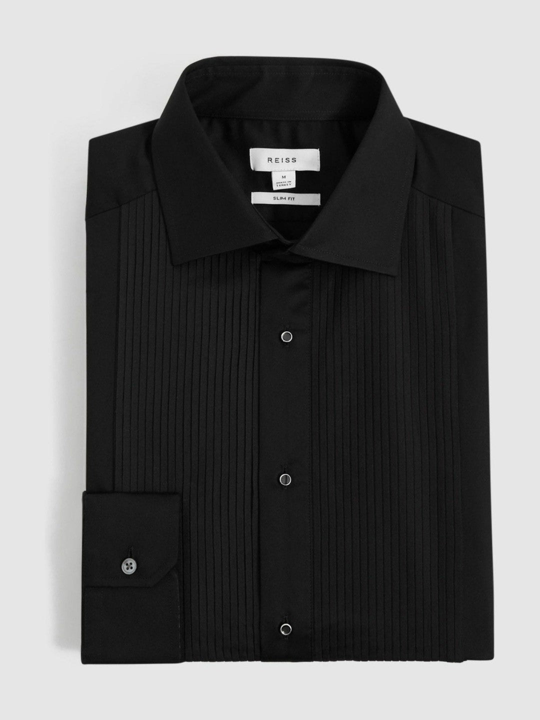 Reiss | Slim Fit Cotton Dinner Shirt in Black