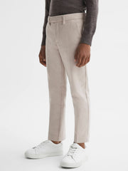 Reiss | 9-14 yrs Slim Fit Tapered Chinos in Stone
