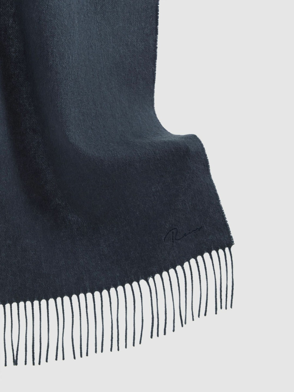 Reiss | Wool and Cashmere Scarf in Airforce Blue