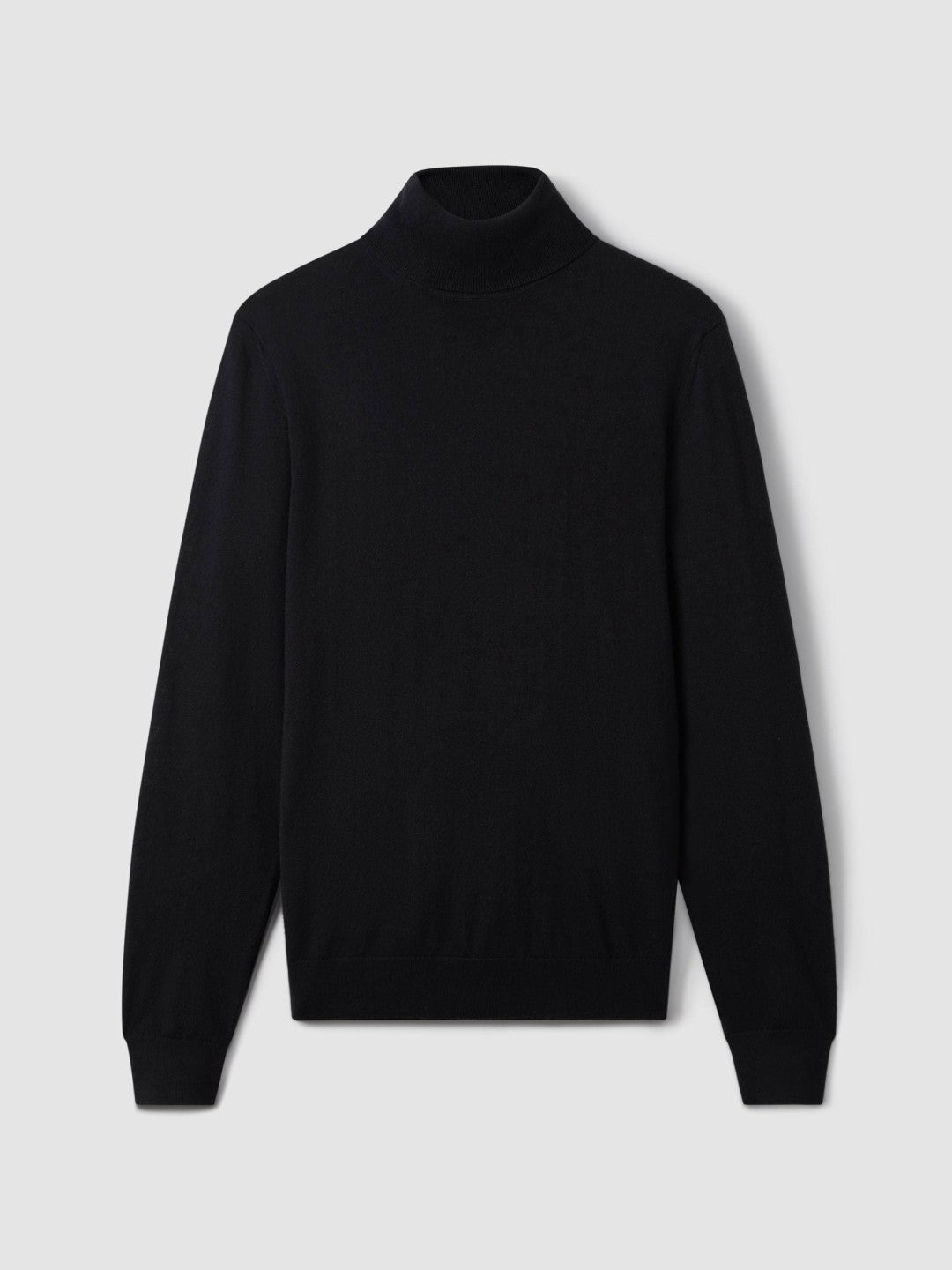Reiss | Slim Fit Merino Wool Roll Neck Jumper in Navy