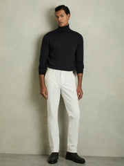 Reiss | Slim Fit Merino Wool Roll Neck Jumper in Navy
